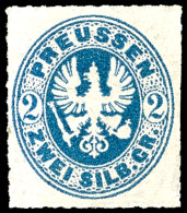 2 Sgr Preußischblau Tadellos Ungebraucht Ohne Gummi, Dopp. Gepr. Brettl BPP, Mi. 500,-- Für *, Katalog:... - Andere & Zonder Classificatie