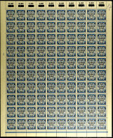1 1/4 S. Ungezähnter Neudruck, Kompletter Postfrischer Bogen Ohne Kennzeichnung, Pracht, Katalog: 20NDU(100)... - Hambourg