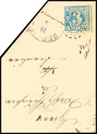 "196" Nebst HK "HERGATZ 18 5 (1862)" Auf Postvereins-Auslandsbrief Mit Angeschnittener 3 Kr. über Bregenz Nach... - Autres & Non Classés