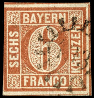 6 Kr. In Type I Tadellos Gestempelt, Links Minimal Berührt, Sonst Breitrandig, Mi. 300,--, Katalog: 4I O6... - Andere & Zonder Classificatie