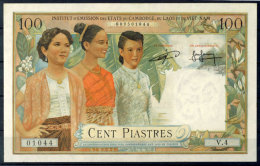 Französisch Indo-China, Kambodscha, 100 Piastres=100 Riels, O.J. (1954), 3 Frauen Repräsentieren... - Otros & Sin Clasificación