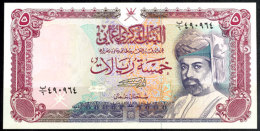 Oman, 5 Rials, 1990, Sultan Qaboos Bin Sa'id, Kassenfrisch, Erhaltung I., Katalog: Pick 27 IOman, 5 Rials,... - Otros & Sin Clasificación