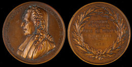 Frankreich, Bronzemedaille Der Universität Paris (52,1 Mm, 66,2 G),1938, Verleihung Des Tugendpreis, Von F.... - Autres & Non Classés