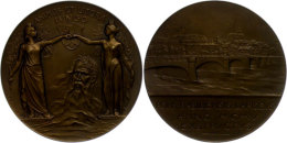 Schweiz, Bronzemedaille (Durchmesser Ca. 61mm, 87,32g),1905, Von H. Frei, Auf Die Errichtung Der Brücke... - Autres & Non Classés