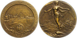 Dresden, Bronzemedaille (Durchmesser Ca. 60mm, 83,11g),1910, Auf Das 50-jährige Bestehen Der Allgemeinen... - Andere & Zonder Classificatie