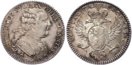 Frankreich, Louis XVI., Silberjeton (Dm. Ca. 31mm, Ca. 9,48g), O.J., Von Duvivier. Av: Brustbild Nach Rechts, Darum... - Andere & Zonder Classificatie