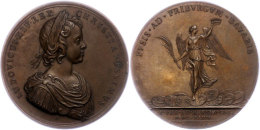 Frankreich, Louis XIV., Bronzemedaille (Dm. Ca. 69mm, 119,33g), 1644 (spätere Prägung), Von F. Molart.... - Otros & Sin Clasificación