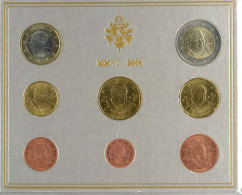 2006, Euro KMS 1 Cent Bis 2 Euro, Papst Johannes Paul II., Im Folder, St.  St2006, Euro KMS 1 Cent Till 2 Euro,... - Vaticano (Ciudad Del)