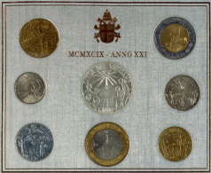 1998, KMS 10 Bis 1000 Lire, Papst Johannes Paul II., Im Folder, St.  St1998, KMS 10 Till 1000 Liras, Pope... - Vaticano (Ciudad Del)