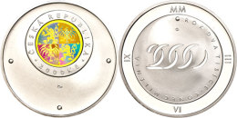 2000 Kronen, 2000, Christliche Jahrtausendwende, Vierfaches Kinegramm, KM 44, In Kapsel, PP.  St2000 Coronas,... - Czech Republic