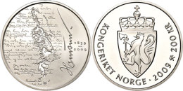 200 Kroner, 2009, Knut Hamsun, KM 481, Schön 136, Im Etui Mit Kapsel Und Zertifikat, PP.  PP200 Kroner,... - Noorwegen