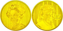 10 Euro, Gold, 2006, 400. Geburtstag Von Rembrandt Harmenzoon Van Rjin, KM 291, Schön 148, Im Holzetui Mit OVP... - Otros & Sin Clasificación