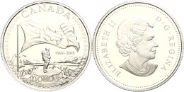 1 Dollar, 2015, 50 Jahre Kanadische Flagge, KM 1839, Schön 1626, Im Etui Mit OVP Und Zertifikat, Auflage Nur... - Canada
