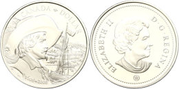 1 Dollar, 2008, 400 Jahre Stadt Quebec, KM 785, Schön 767, Im Etui Mit OVP Und Zertifikat, Angelaufen, PP. ... - Canada