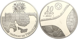 10 Euro, 2011, 60 Jahre UNESCO - Schloss Versailles, KM 1809, Schön 1197, Im Etui Mit OVP Und Zertifikat,... - Autres & Non Classés