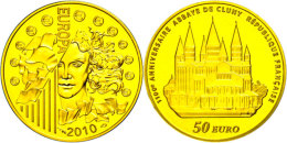 50 Euro, Gold, 2010, Europäische Währungsunion - Benediktinerkloster (910), KM 1679, Schön 1097, Im... - Autres & Non Classés