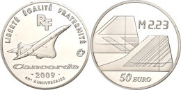 50 Euro, 2009, Überschallflugzeug - Concorde, KM 1597, Schön 1023, Im Etui Mit OVP Und Zertifikat, Nr.... - Otros & Sin Clasificación