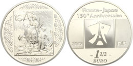 1,5 Euro, 2008, 150. Jahrestag Des Handelsvertrages Mit Japan - La Liberte Guidant Le Peuple, KM 1548, Schön... - Autres & Non Classés