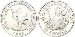 10 Kronen, 2006, Die Schneekönigin, KM 914, Mit Zertifikat In Ausgabeschatulle, PP.  PP10 Coronas, 2006,... - Dinamarca