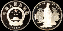 5 Yuan, Silber, 1986, Cai Lun-Entwickler Eines Verbesserten Verfahrens Der Papierherstellung, KM 143, Schön... - Chine