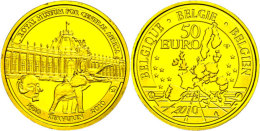 50 Euro, Gold, 2010, 100 Jahre Museumsgebäude, KM 306, Schön 275, Im Etui Mit Kapsel (nur Hälfte)... - Otros & Sin Clasificación