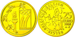 25 Euro, Gold, 2008, XXIX. Sommerspiele In Beijing, KM 269, Schön 253, Im Holzetui Mit Kapsel Und Zertifikat,... - Andere & Zonder Classificatie