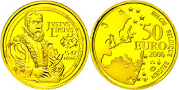 50 Euro, Gold, 2006, 400. Todestag Von Justus Lipsius, KM 256, Schön 225, Im Etui Mit Kapsel Und Zertifikat,... - Otros & Sin Clasificación