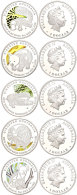 Set Zu 5x 1 Dollar, 2010, Australien Entdecken - Träumende Tiere (Tampondruck), Schön 1584 - 1589, Im... - Otros & Sin Clasificación