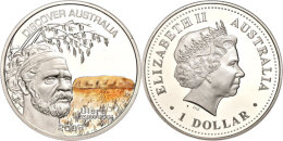 1 Dollar, 2006, Australien Entdecken - Uluru (Tampondruck), KM 941, Schön 1004, Im Etui Mit OVP Und... - Autres & Non Classés
