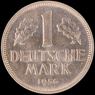 1 Mark, 1956, Prägebuchstabe G, Vz-st., Katalog: J. 385 Vz-st1 Mark, 1956, Embossing Letter G, Extremly... - Otros & Sin Clasificación