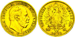 20 Mark, 1872, C, Wilhelm I., Randfehler, Ss., Katalog: J. 243 Ss20 Mark, 1872, C, Wilhelm I., Margin Fault,... - Otros & Sin Clasificación