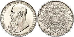 2 Mark, 1915, Georg II., Auf Seinen Tod, Vz-st., Katalog: J. 154 Vz-st2 Mark, 1915, Georg II., On His Death,... - Otros & Sin Clasificación