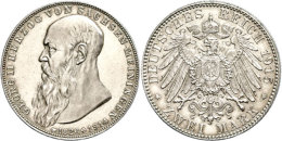 2 Mark, 1915, Georg II., Auf Seinen Tod, Avers Etwas Berieben, PP., Katalog: J. 154 PP2 Mark, 1915, Georg II.,... - Autres & Non Classés