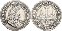 2/3 Taler (Palmbaumgulden), 1679, Johann Friedrich, HB, Welter 1730, Dav. 379, Kl. Rf., Ss.  Ss2 / 3 Thaler... - Otros & Sin Clasificación