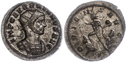 Aurelianus, 270-275, Antoninian, Voller Silbersud, Ticinum. Av: Büste Mit Strahlenkrone Nach Rechts. RIC 151,... - Otros & Sin Clasificación