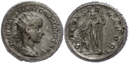 Gordianus III., 238-244, Antoninianus (4,71g), Rom. Av: Büste Nach Rechts, Darum Umschrift. Rev: Stehender... - Autres & Non Classés