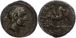 L. Marcius Philippus, Denar (3,43g), 56 V. Chr., Rom. Av: Kopf Des Ancus Marcius Nach Rechts, Dahinter Lituus,... - República (-280 / -27)