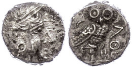 Sabäer, Drachme (5,02g), Ca. 3. Jhd. V. Chr.. Av: Athenakopf Mit Attischem Helm Nach Rechts. Rev: Stehende... - Non Classés