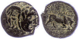 Antiochia, AE (6,48g), Seleukos I., 312-280 V. Chr. Av: Geflügelter Kopf Nach Rechts. Rev: Nach Rechts... - Sin Clasificación