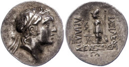 Drachme (4,22g), 220-163 V. Chr., Ariarathes IV. Eusebes. Av: Kopf Nach Rechts. Rev: Athena Mit Speer Und Schild... - Sin Clasificación