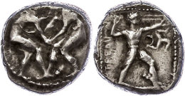 Aspendos, Stater (10,85g), Ca. 4./3. Jhd V. Chr. Av: Zwei Ringer. Rev: Schleuderer Nach Rechts, Rechts Triskele,... - Zonder Classificatie