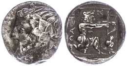 Thasus, Drachme (3,62g), Ca. 350 V. Chr. Av: Dionysoskopf Nach Links. Rev: Kniender Herakles Mit Löwenfell Und... - Zonder Classificatie