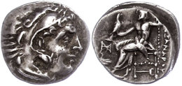 Makedonien, Abydus?, Drachme (4,14g), 310-301 V. Chr., Alexander III. Av: Herakleskopf Mit Löwenfell Nach... - Zonder Classificatie