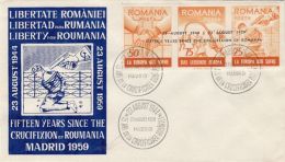 53524- FIFTEEN YEARS SINCE THE CRUCIFICTION OF ROMANIA, MADRID EXILE, SPECIAL COVER, 1958, ROMANIA - Covers & Documents