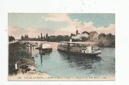 Cp, Bateaux , Ferrie , Arrivée Du Bateau De ROUEN , VAL DE LA HAYE , Vierge - Ferries