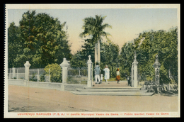 LOURENÇO MARQUES - Jardim Municipal Vasco Da Gama ( Ed. Santos Rufino Nº B/ 7) Carte Postale - Mozambico