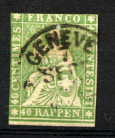 SUISSE 1854, Yvert 30, Oblitéré / Used. R1620 - Gebraucht