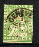 SUISSE 1854, Yvert 30, Oblitéré / Used. R1620 - Used Stamps