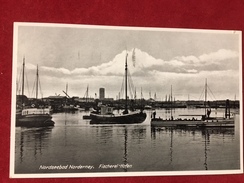 AK Norderney Fischerei Hafen Boote 1938 - Norderney