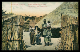 LOURENÇO MARQUES - Mulher Indigena Com Filhos ( Ed. Spanos & Tsitsias Nº 4761) Carte Postale - Mosambik